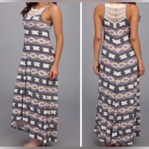 Lucky Brand Multicolored Sleeveless Maxi Dress Size Small